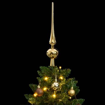 vidaXL LED Baum Künstlicher Weihnachtsbaum Klappbar 150 LEDs & Kugeln 120 cm