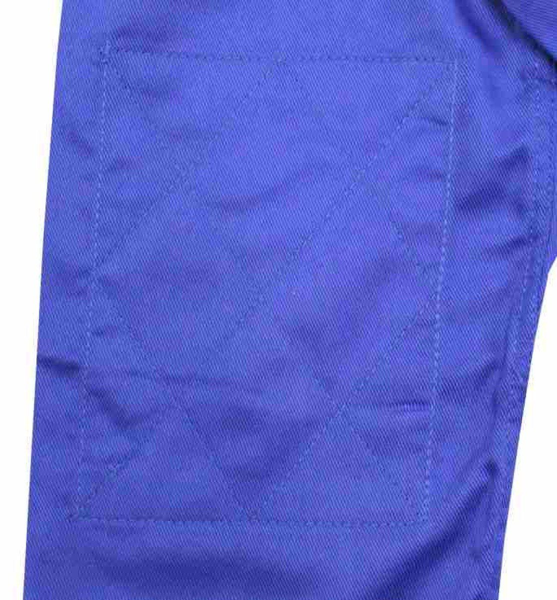 gr. Judoanzug blau mittelschwer mit SBJ 450 Jacke Reißkornwebung