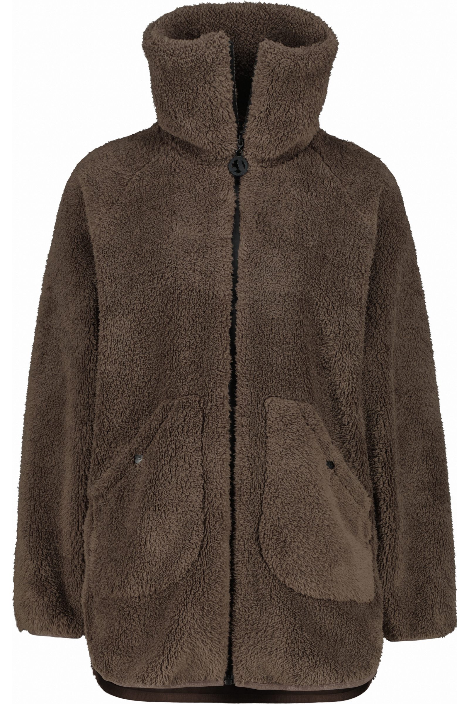 Alife & Kickin Fellimitatjacke Damen SariaAK T Übergangsjacke, Jacke Dichter Teddyfleece, hoher Stehkragen, zwei aufgesetzte Taschen