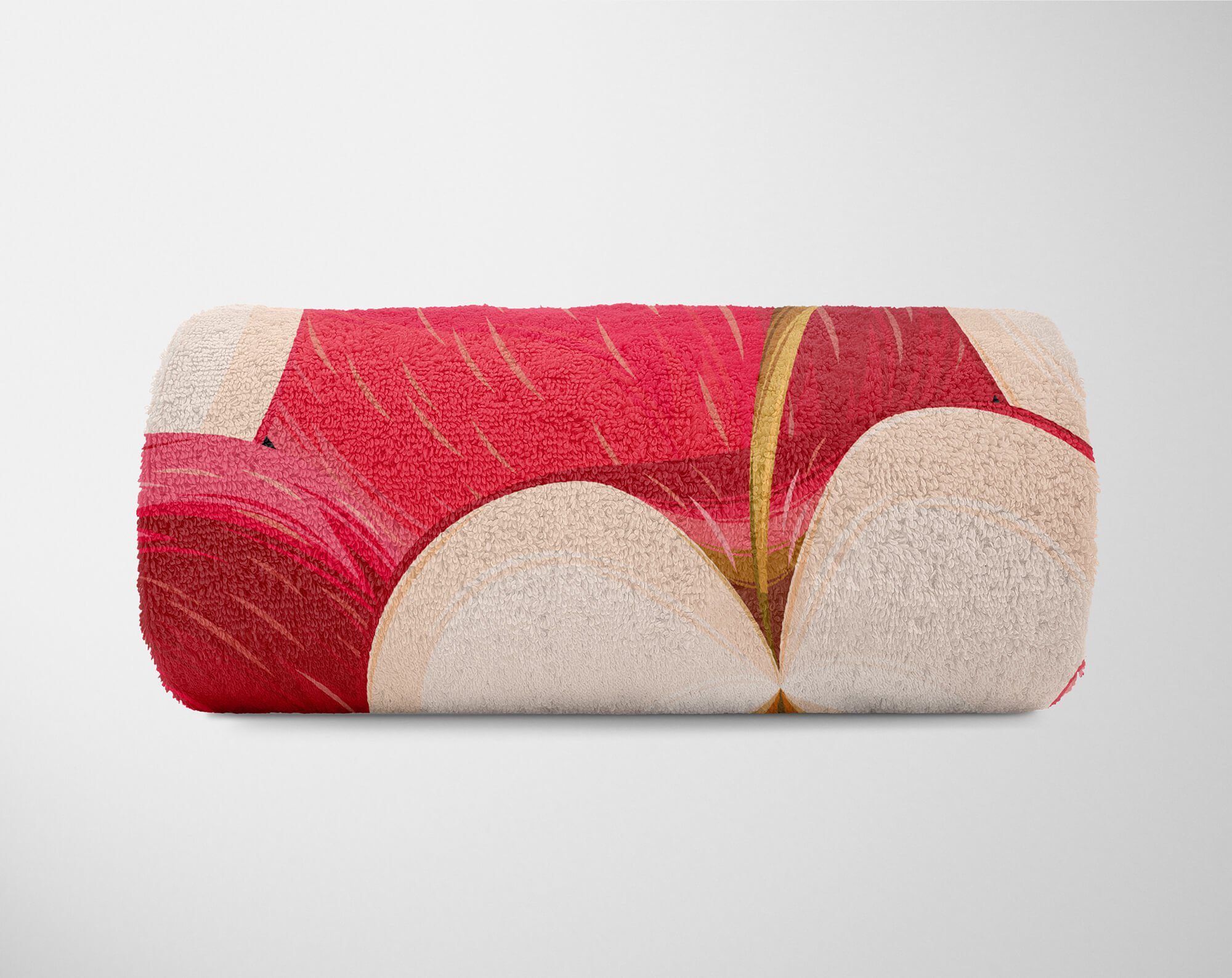Äpfel Kunst, Saunatuch Sinus Kuscheldecke Art mit Handtuch Grafik Handtücher Handtuch Fotomotiv Strandhandtuch Baumwolle-Polyester-Mix (1-St),