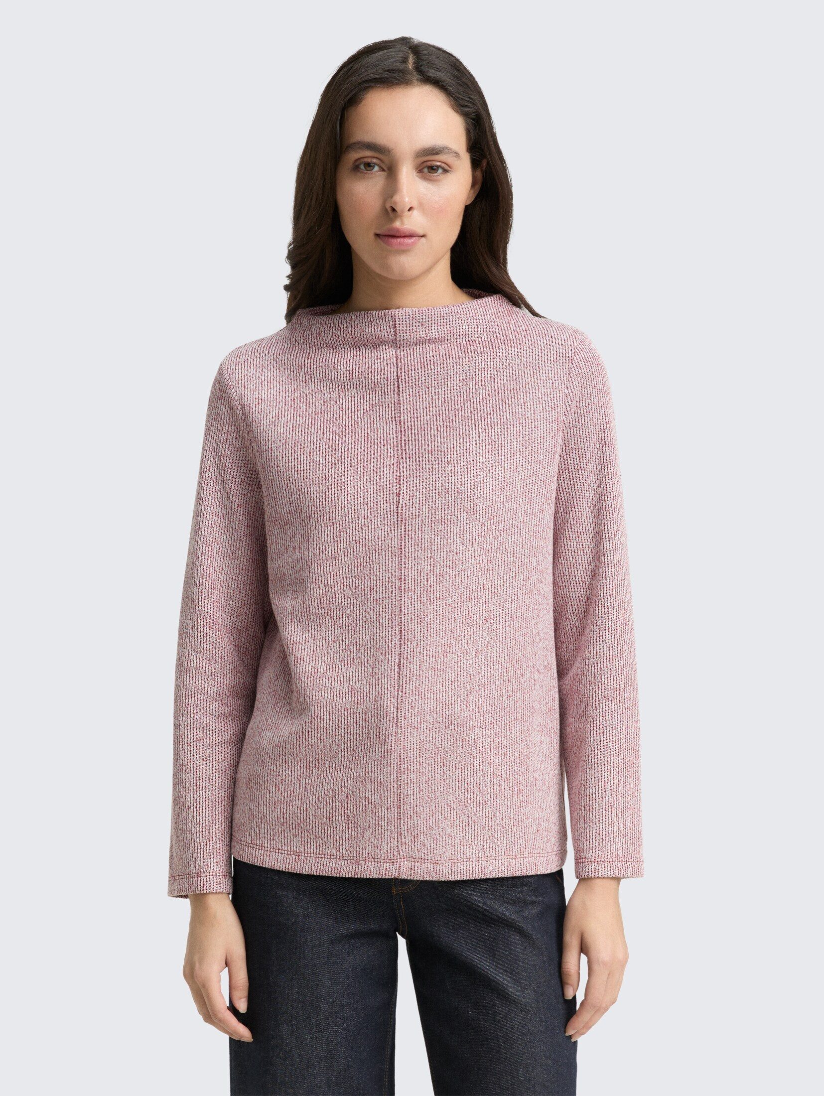 TOM TAILOR Sweatshirt Sweatshirt mit Stehkragen Sweatshirt mit Stehkragen