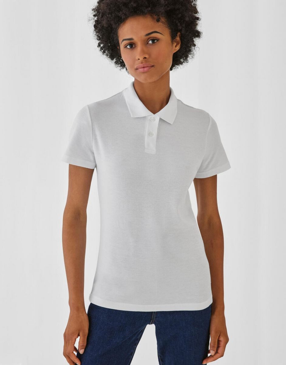 B&C Poloshirt Damen Polo ID.001 /Femininer Schnitt