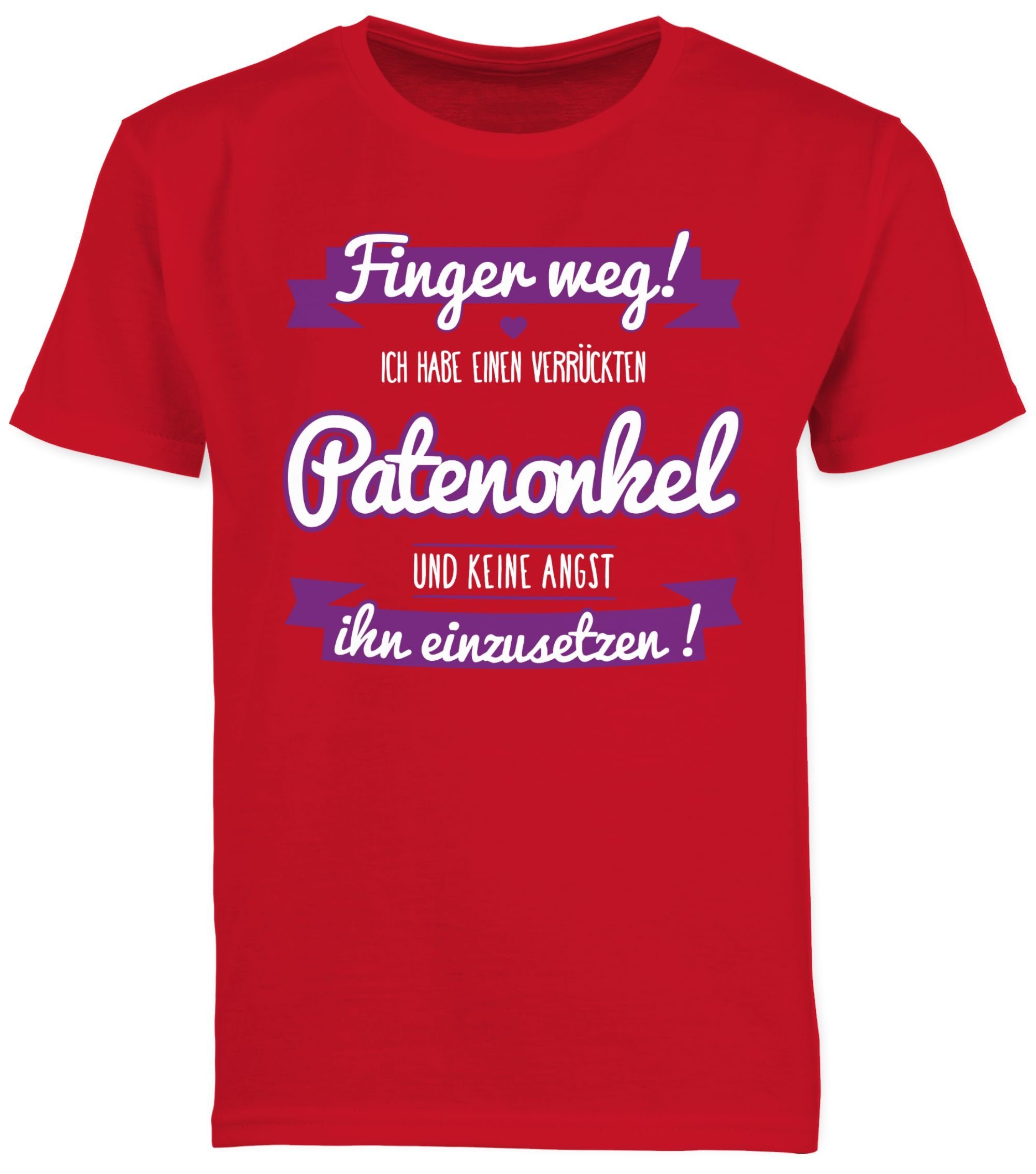 Shirtracer TShirt »Ich habe einen verrückten Patenonkel lila
