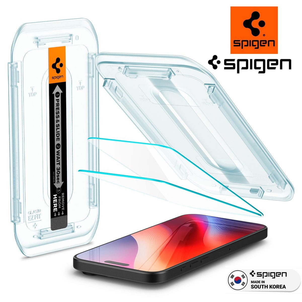 Spigen Displayschutzfolie 2x Displayschutz für iPhone 17 / 16 Pro Max Schutzfolie Panzerfolie für Apple iPhone 16 Pro Max, Apple iPhone 17 Pro Max, 2 Stück, Apple iPhone 17 Pro Max, Apple iPhone 16 Pro Max, Tempered Glass
