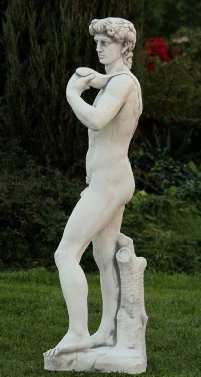 Jugendstil Skulptur 33 120 32 Padrino x Barock Deko Elegante Garten & - Deko H. Stein Garten Grau Garten x Accessoires - Casa Deko Skulptur cm Figur Jugendstil