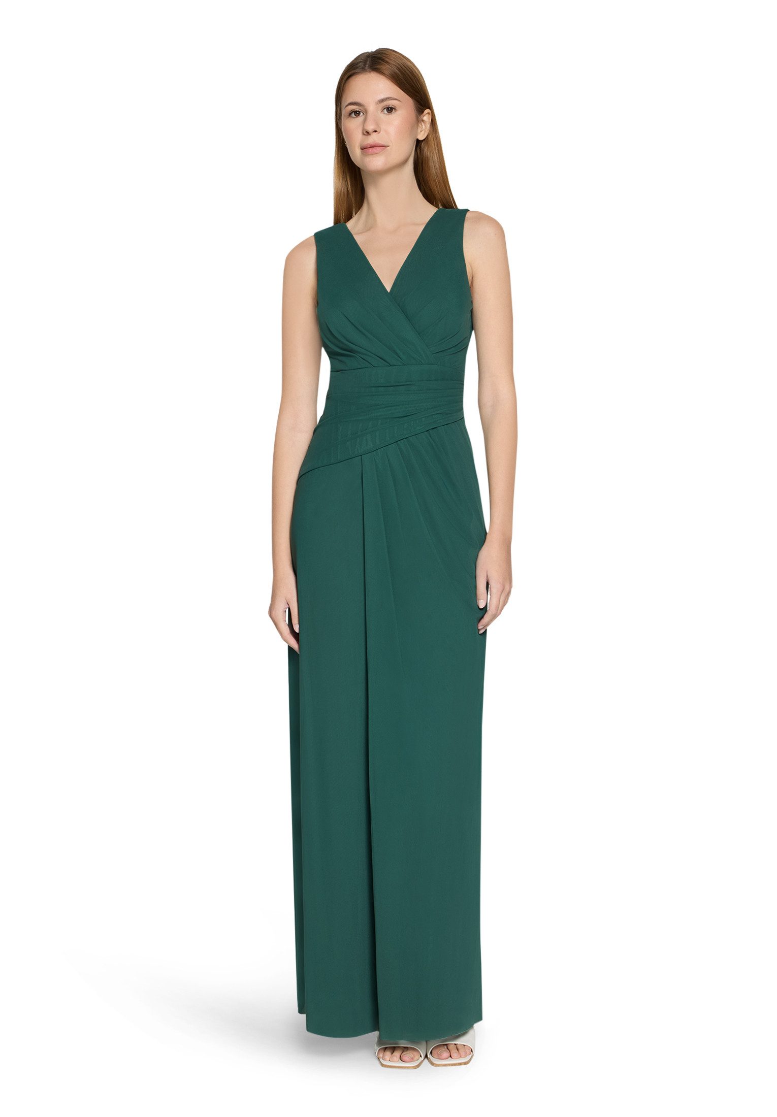 Vera Mont Abendkleid Damen mit V-Ausschnitt Falten