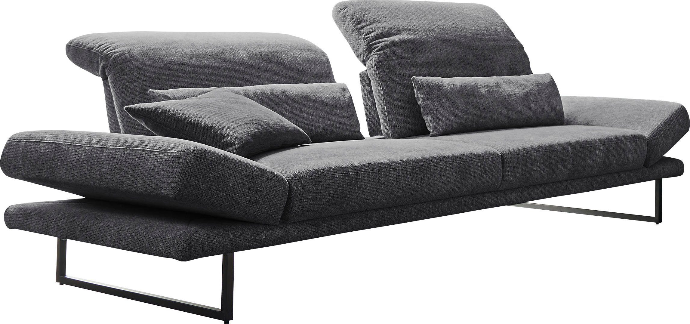3C Candy 3-Sitzer Mallow Designsofa mit Komfortfunktionen, modern und bequem, Verstellbare Armlehne und Kopfteil, manuelle Sitztiefenverstellung