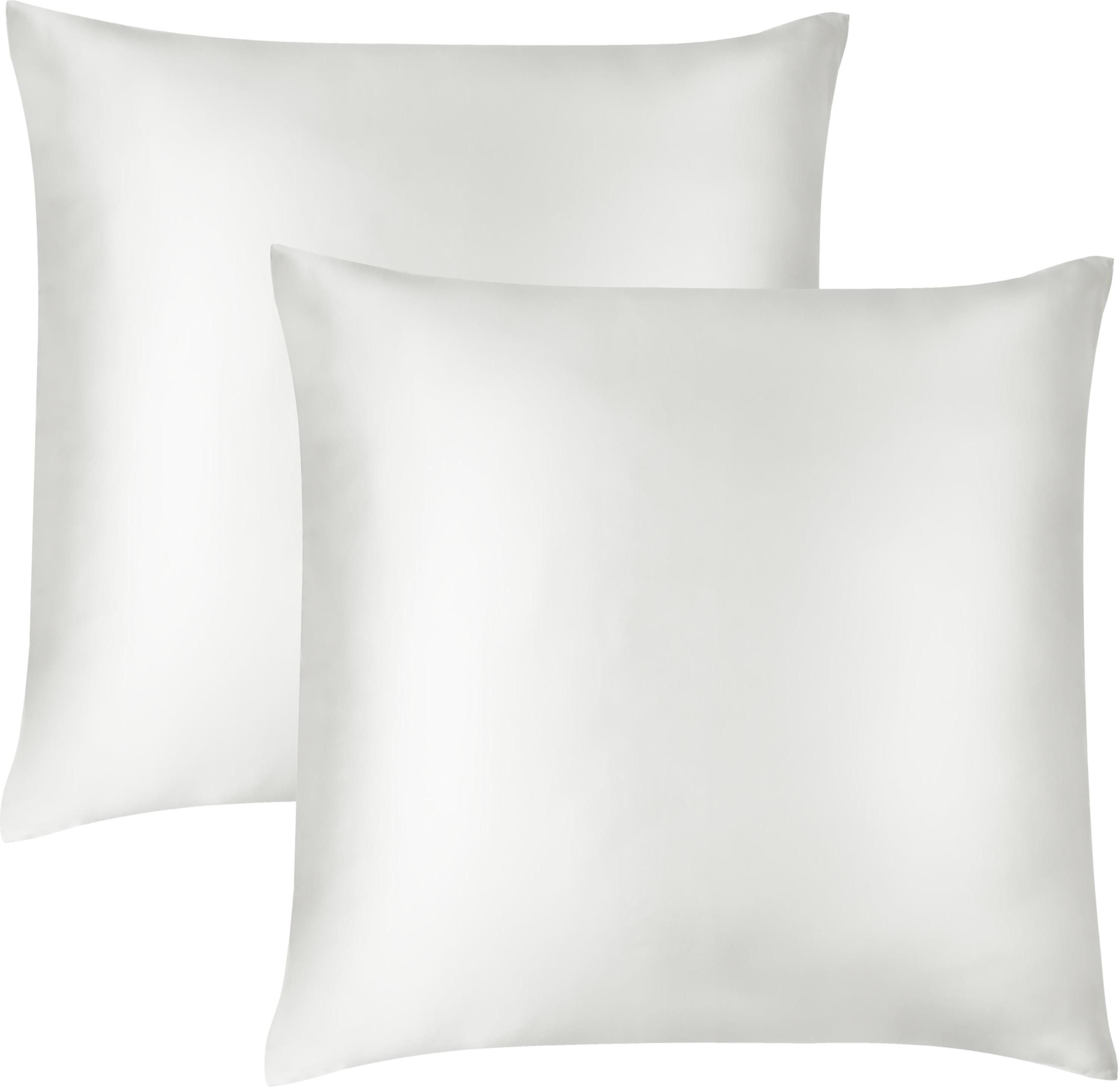 Aspero Kissenbezüge 2x Seiden Kissenbezüge 80x80 günstig online kaufen