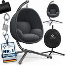 KESSER Hängesessel, Luxe Hängesessel mit Gestell weicher Sitzkissen