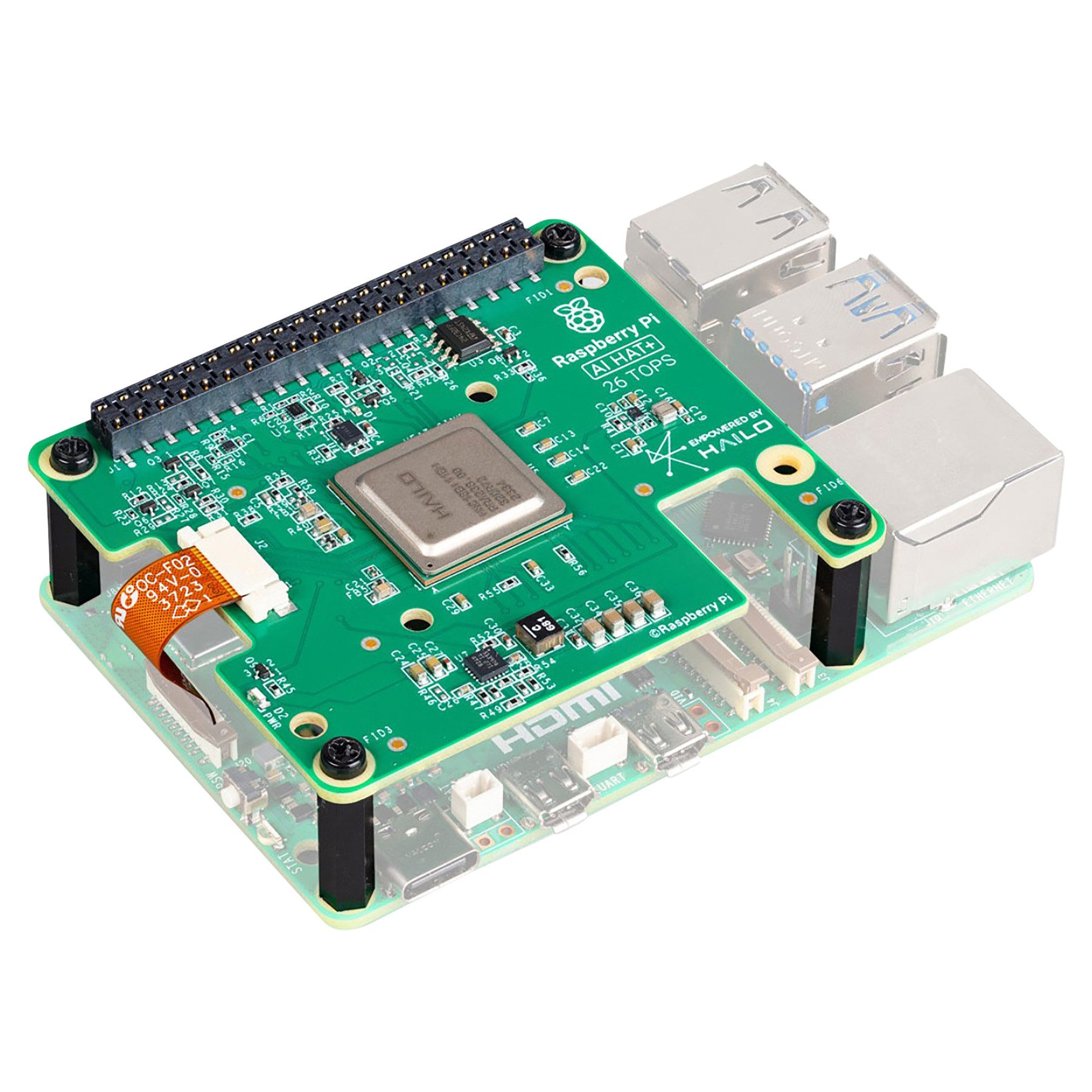 RASPBERRY PI AI-Kit, AI-HAT+, 26 Tops Mini-PC