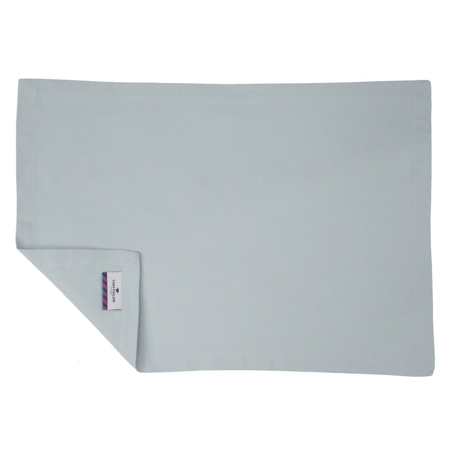 TOM TAILOR Platzset DOVE Tisch Set, (Spar-Set, 6-St), 35 x 50 cm in Hellgrau