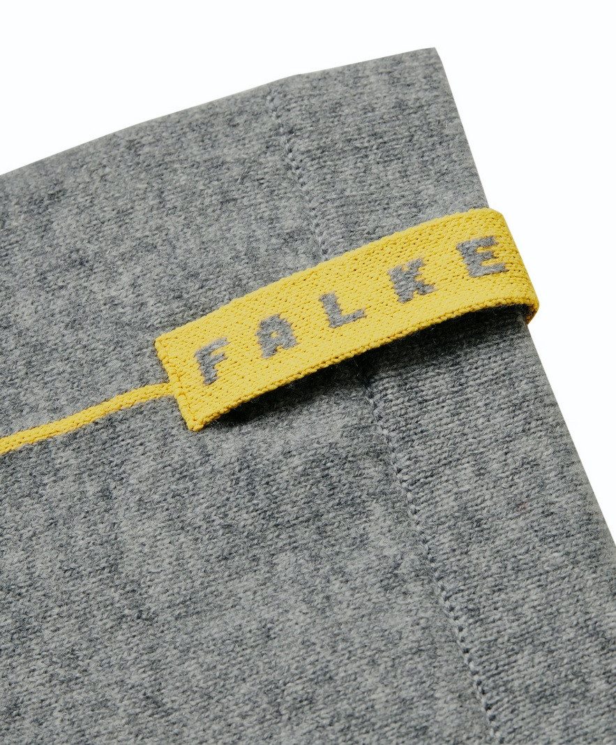 FALKE Schal - Schurwollmischung mit Kaschmir - grau Herren/Damen - 1 Stück