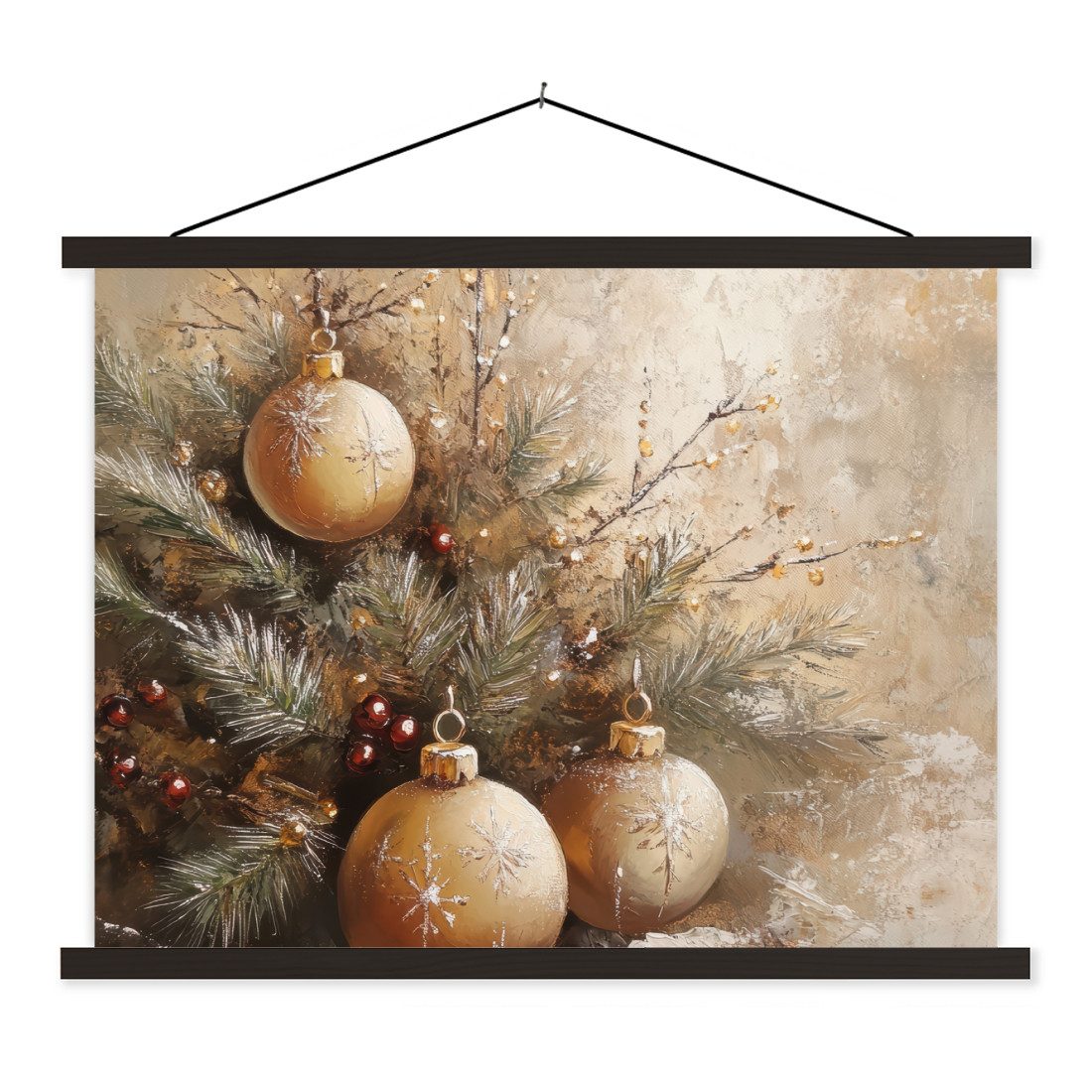 MuchoWow Poster Weihnachten - Kugeln - günstig online kaufen