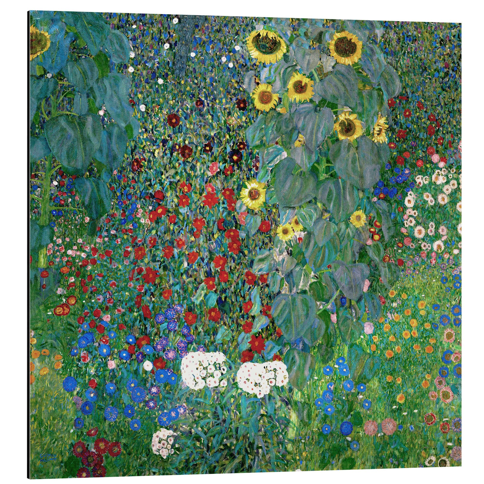 Posterlounge Wandbild Bauerngarten mit Sonnenblumen, Gustav günstig online kaufen