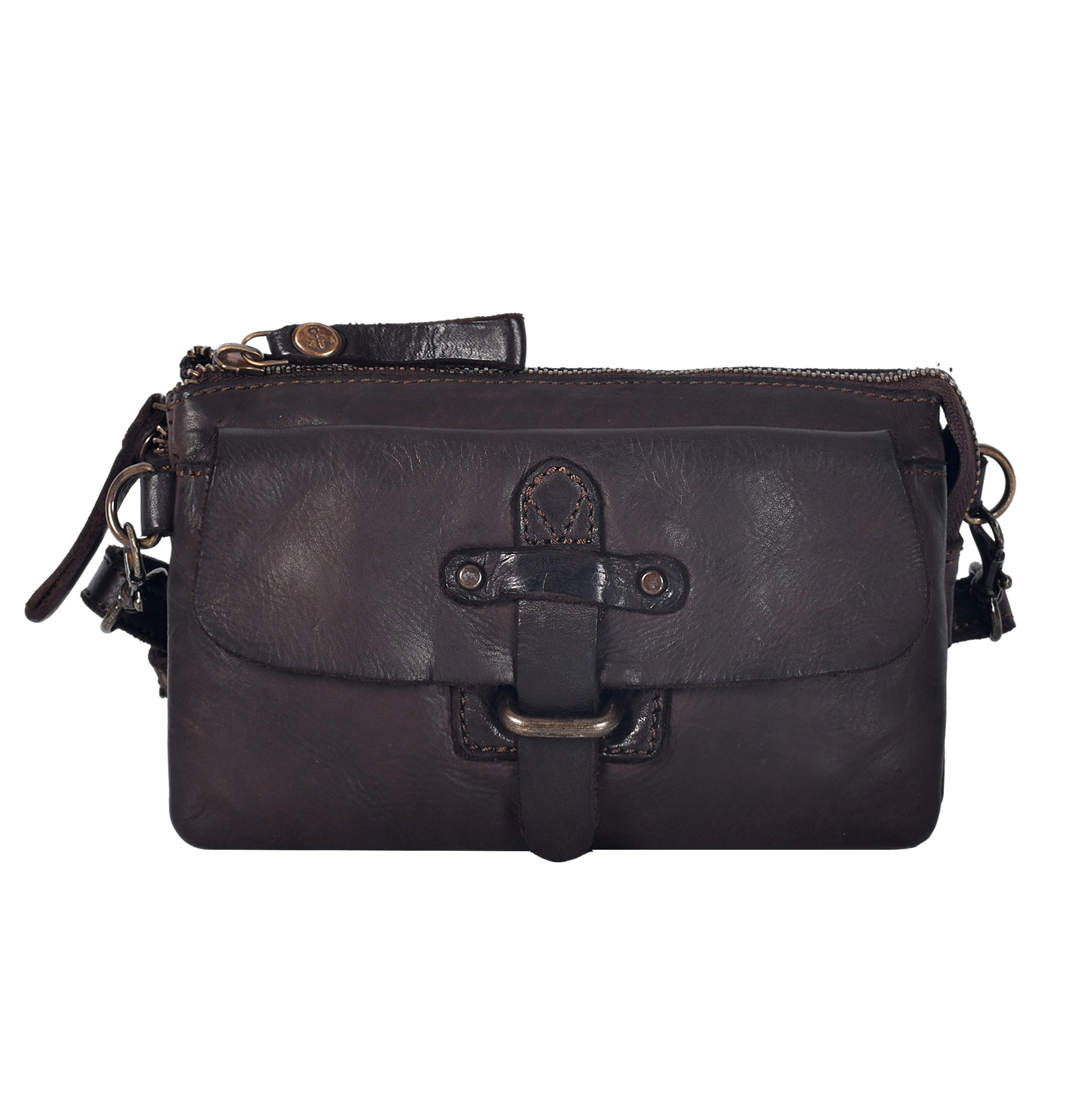 HARBOUR 2nd Gürteltasche, Schultertasche mit Vortasche mit Riemenverschluss