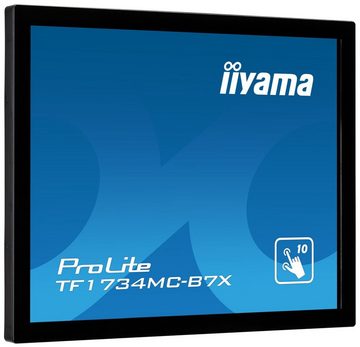 Iiyama 43.0cm (17) TF1734MC-B7X 5:4 M-Touch HDMI+DP TFT-Monitor (1280 x 1024 px, SXGA, 5 ms Reaktionszeit, TN, Touchscreen, Eingebautes Mikrofon, HDCP)