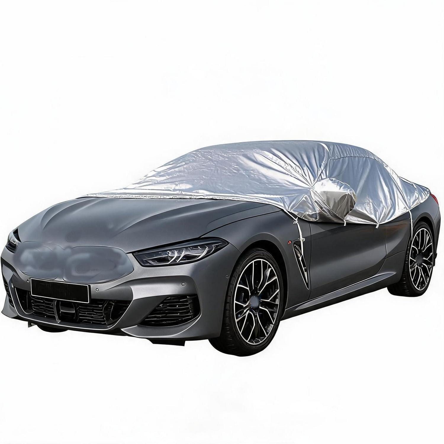 LuxusKollektion Autoplane Halbgarage Hatchback Universal MAX440cm Grau (1-St)