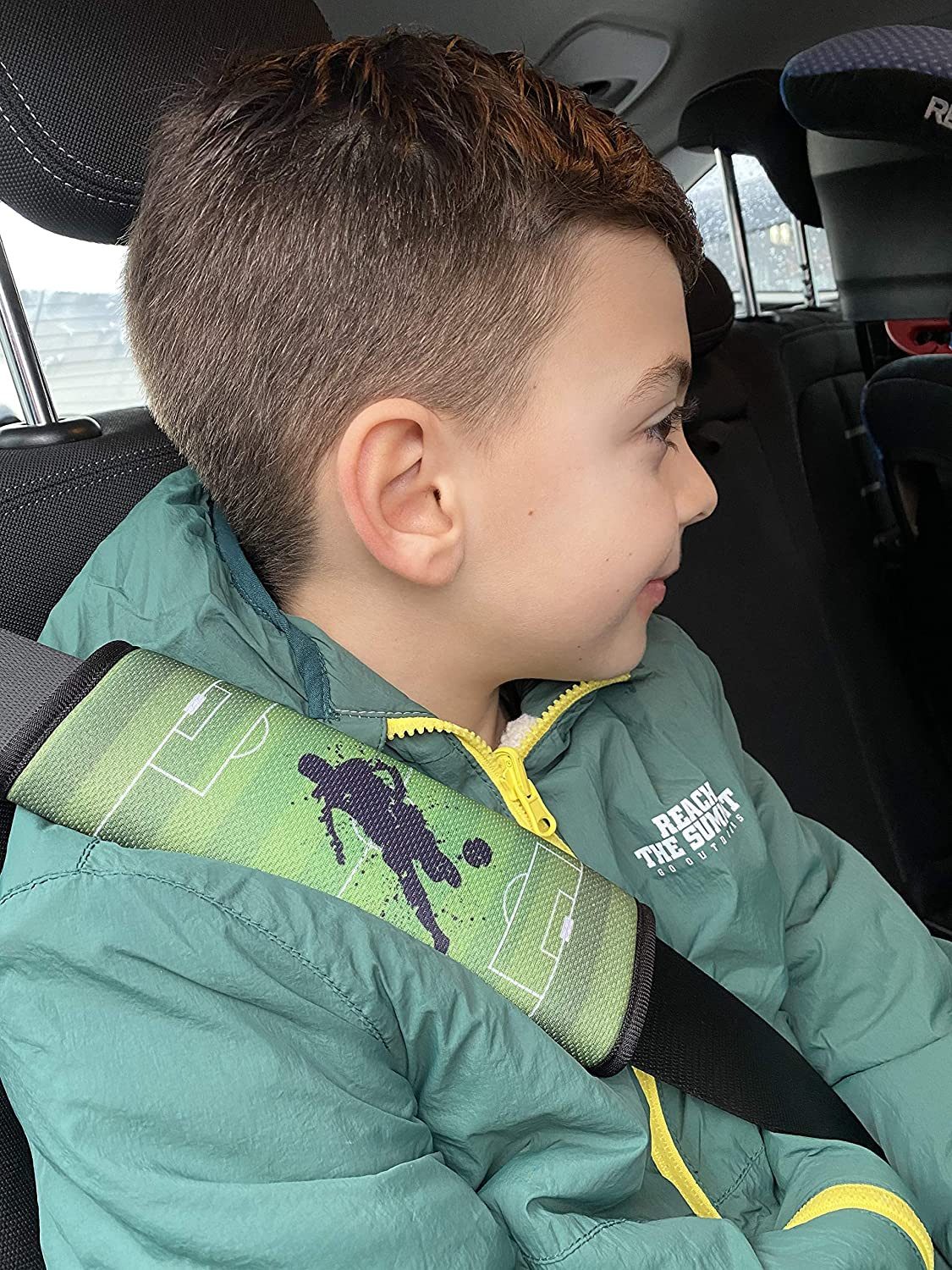 HECKBO Schlafkissen Kinder Auto Gurtpolster Gurtschutz Sicherheitsgurt Polster – Bild 5 von 5
