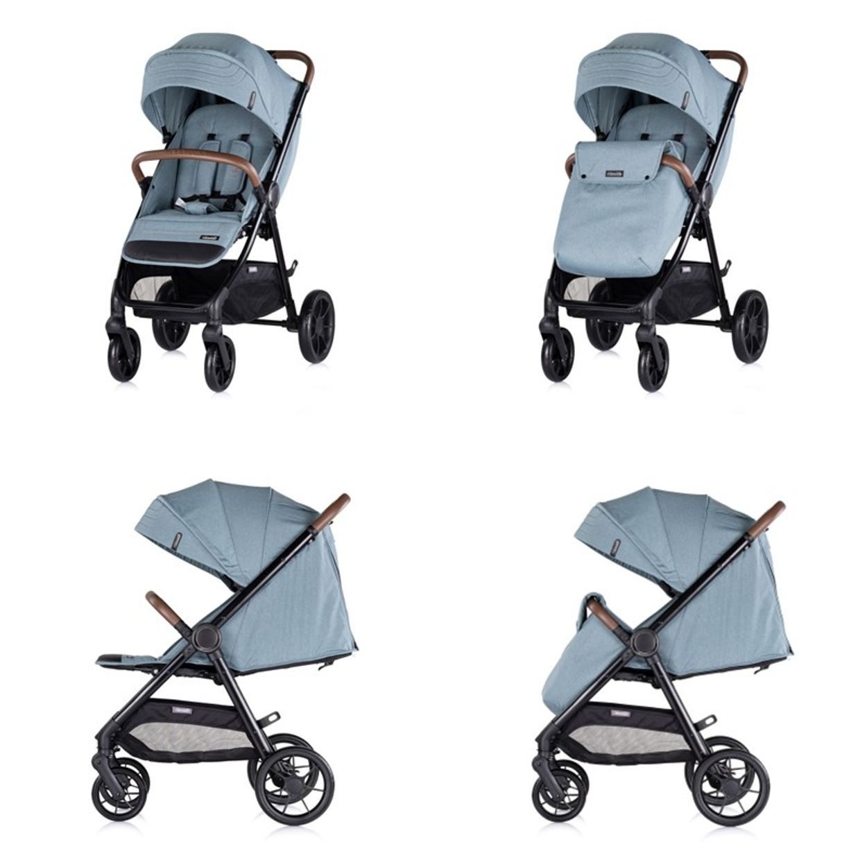 Chipolino Kinder-Buggy Kinderwagen Ultera Buggy, klappbar Korb Federung Hinterradbremse Gurt
