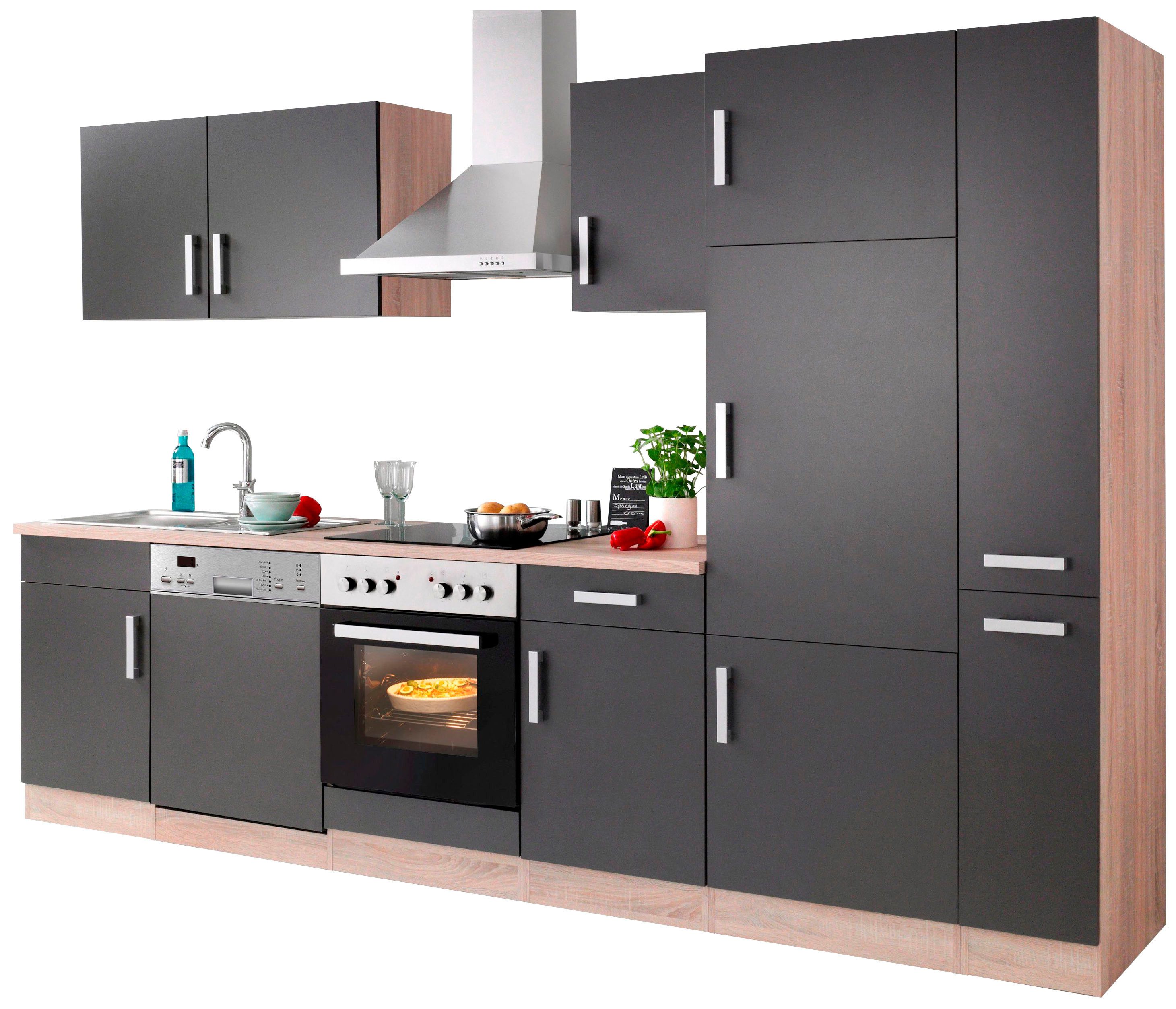 KOCHSTATION Küchenzeile KS-Toronto, Breite 310 cm, günstig online kaufen