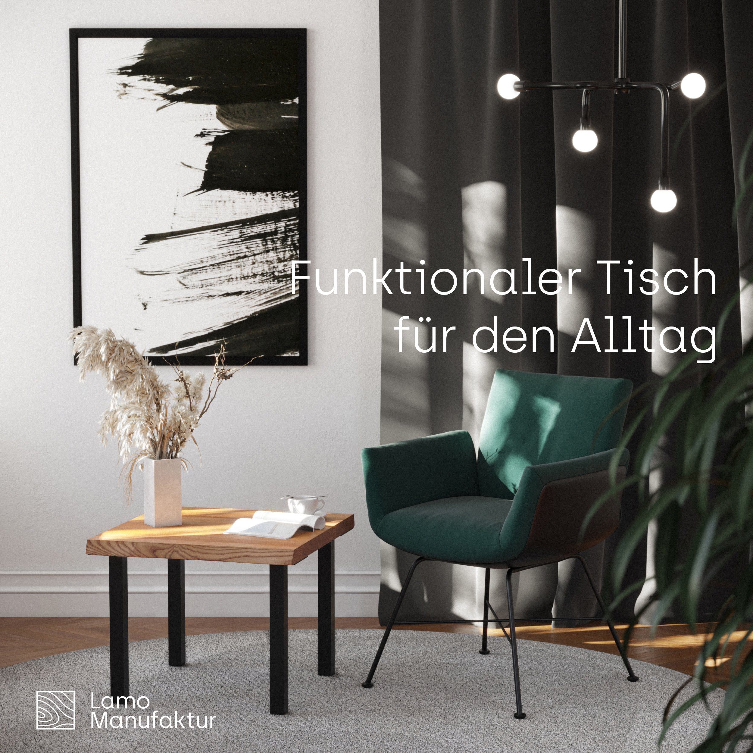 LAMO Manufaktur Baumkantentisch Classic Esstisch Massivholz günstig online kaufen