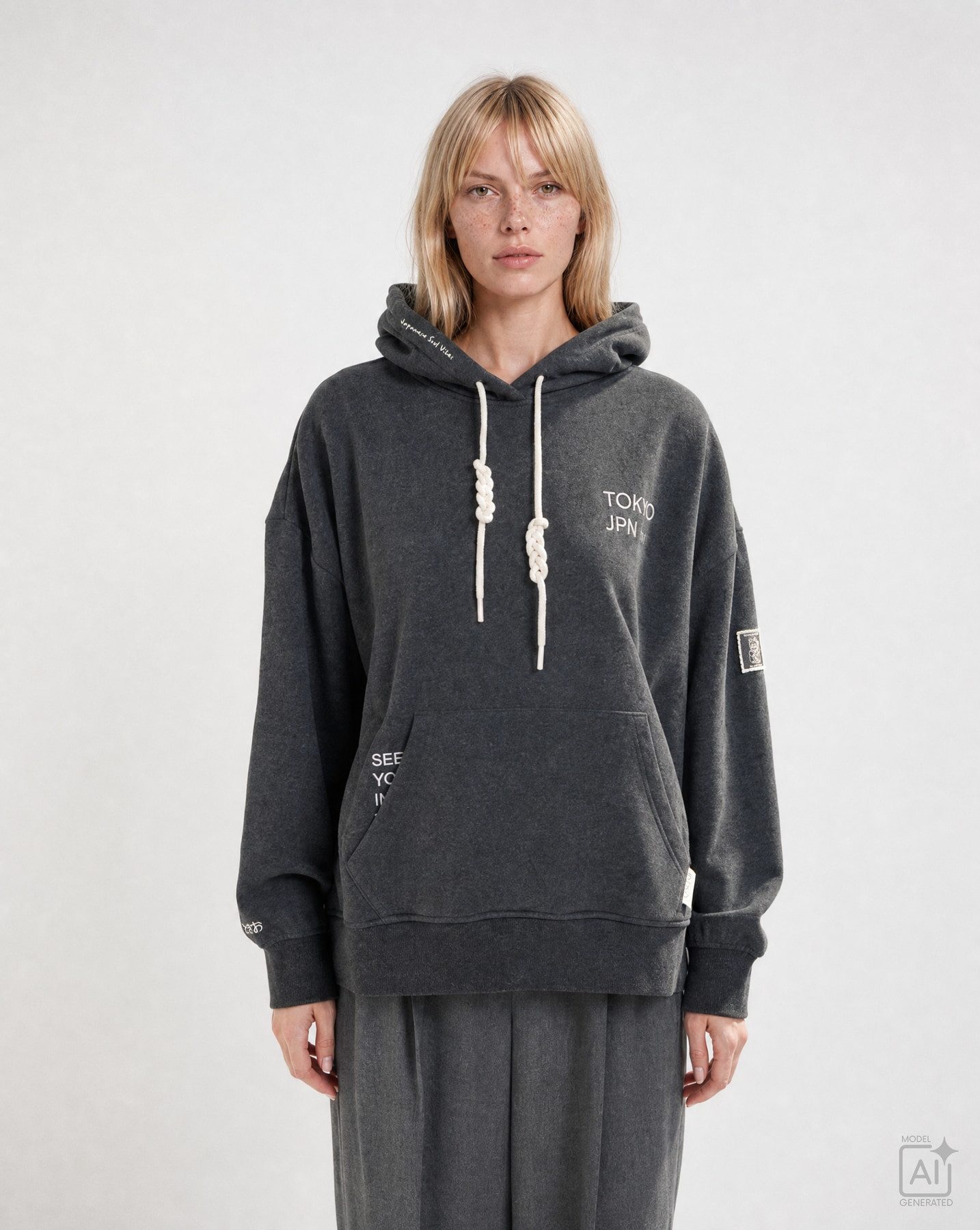 Smith & Soul Hoodie aus Baumwoll-Mix, oversize