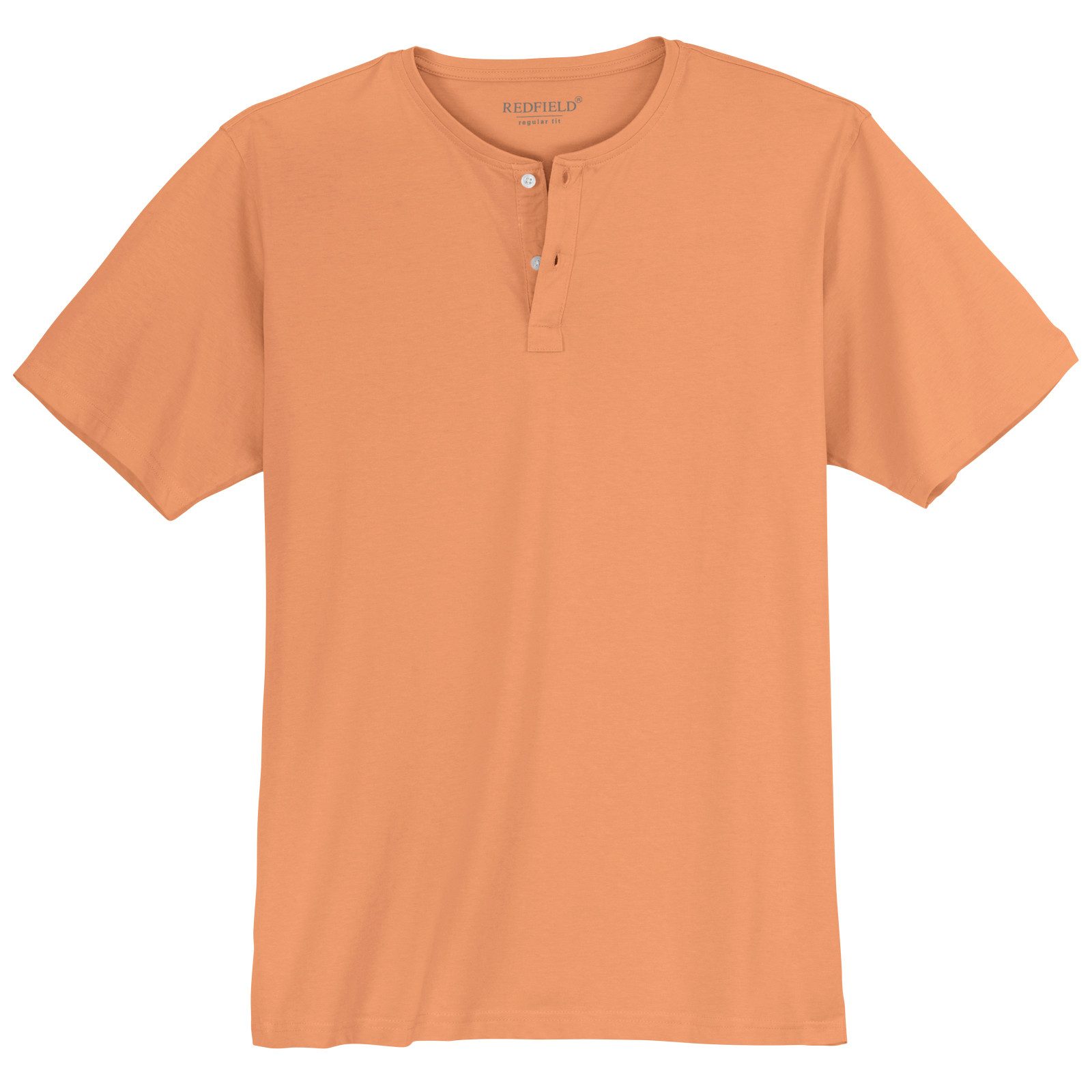 redfield Rundhalsshirt Redfield Übergrößen Henley T-Shirt apricot Bruce