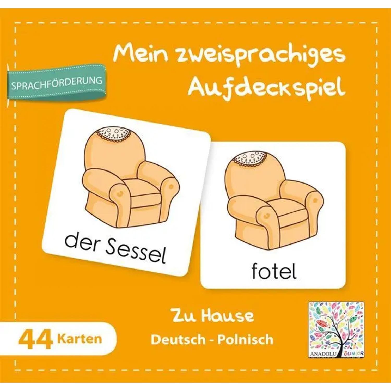Schulbuchverlag Anadolu Spiel Mein zweisprachiges Aufdeckspiel, Zu Hause Deutsch-Polnisch...