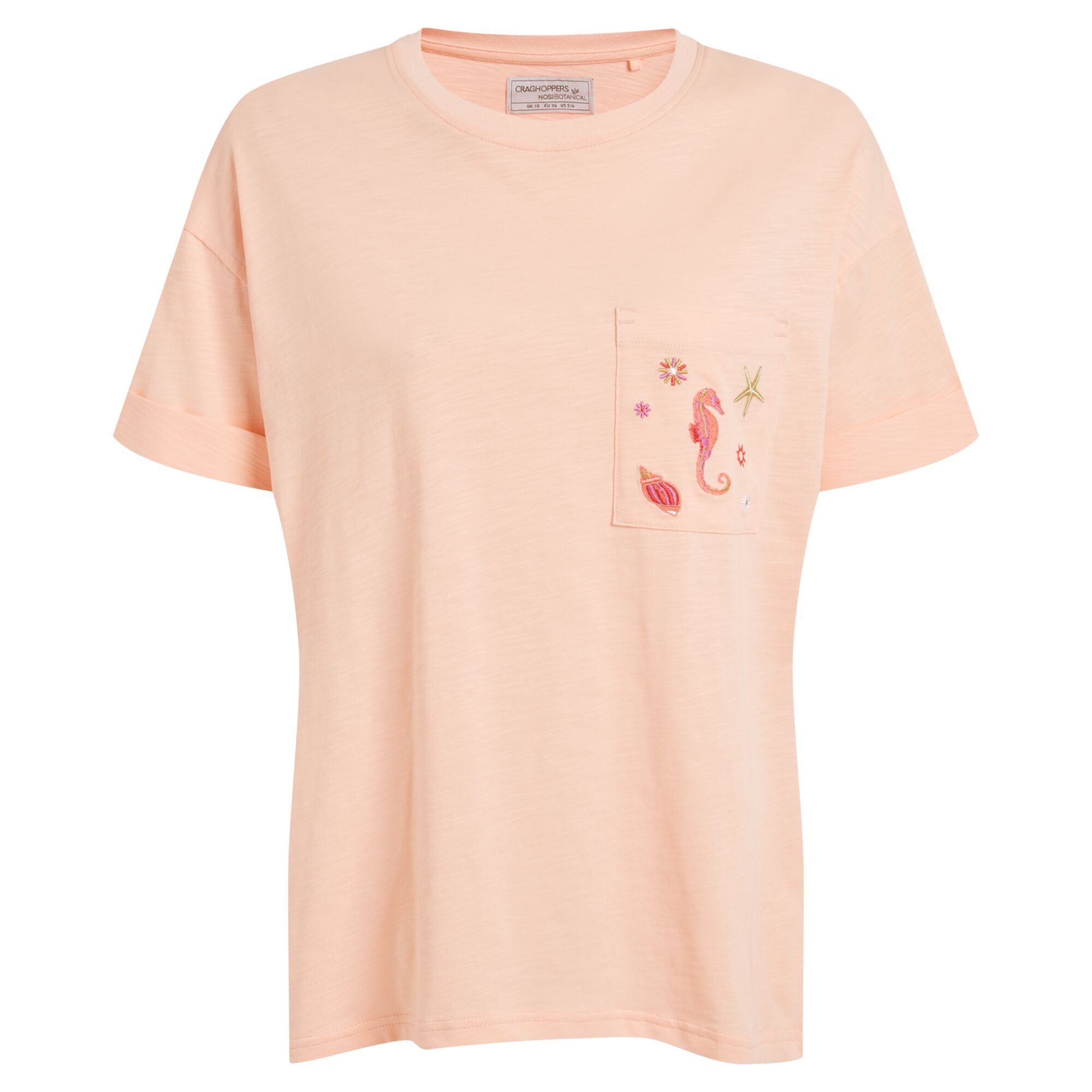 Craghoppers T-Shirt Craghoppers - Salma Nosibotanical Damen T-Shirt, lachs