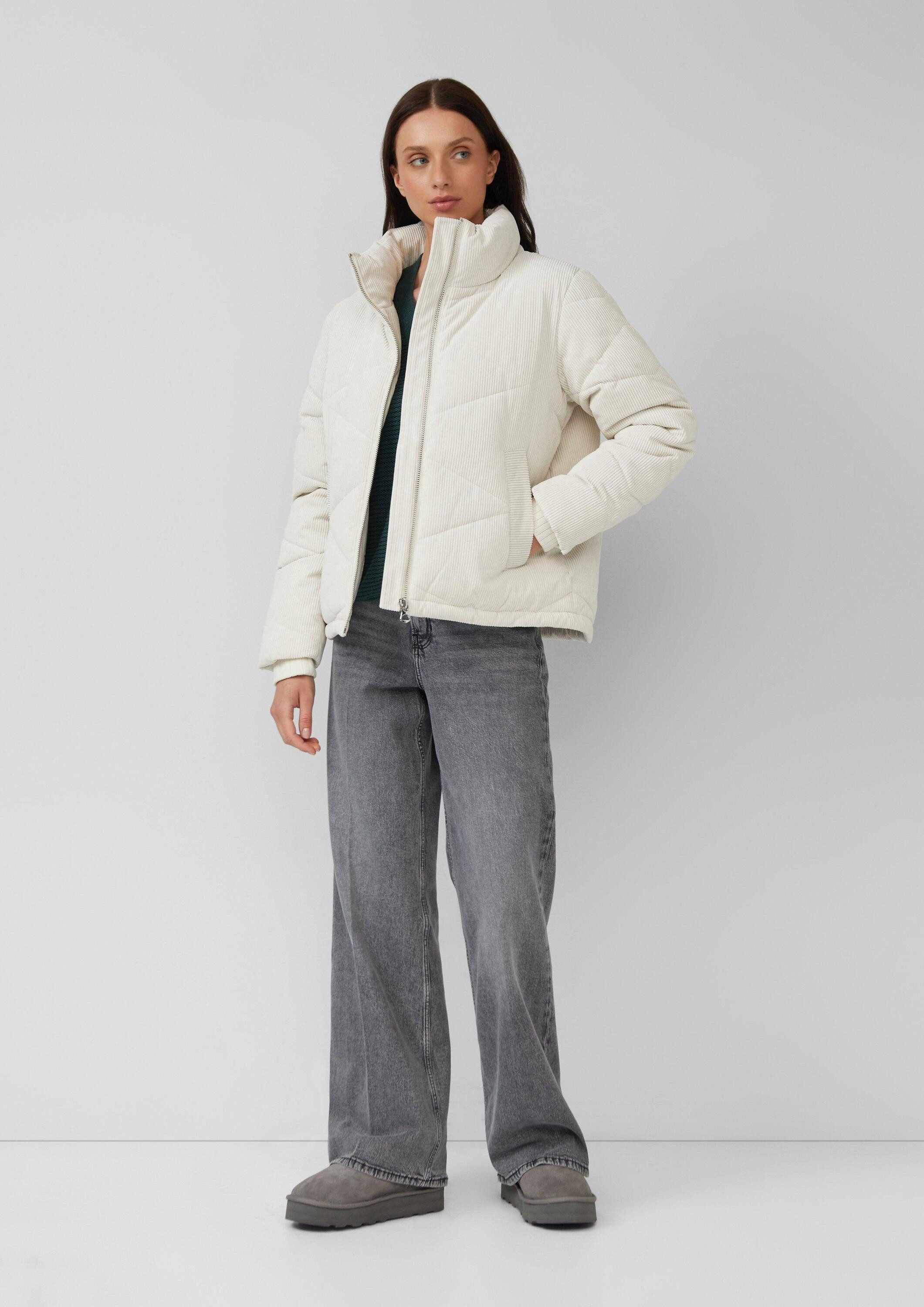 s.Oliver Winterjacke Outdoor-Jacke Wärmende Cord-Jacke im Relaxed Fit