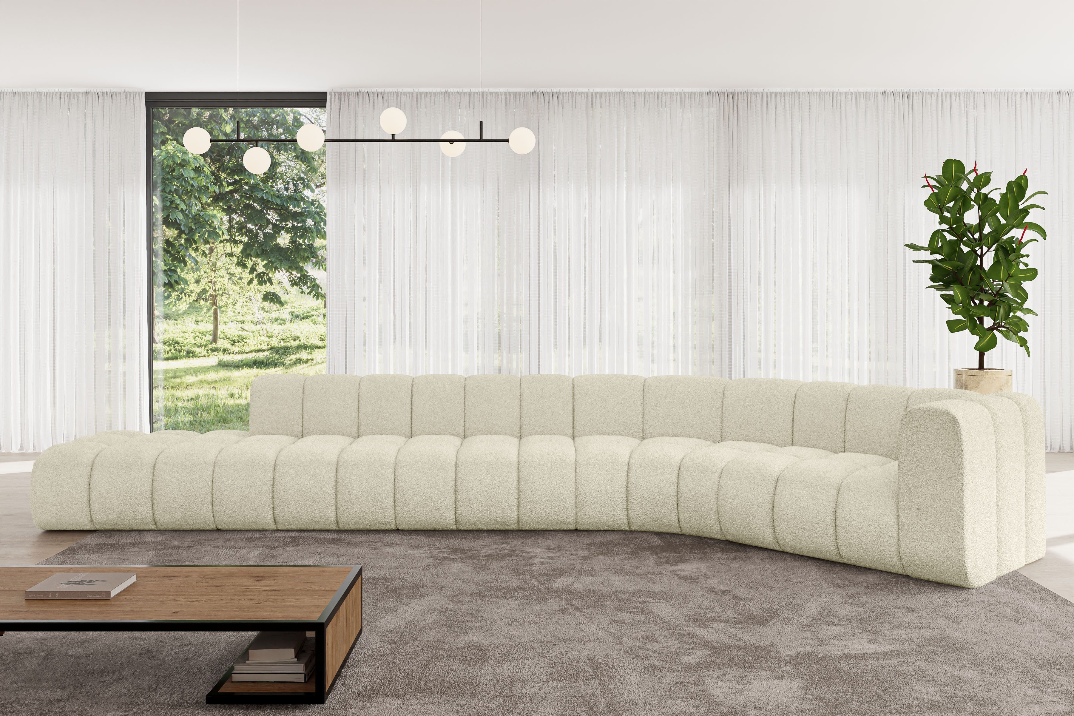 ALTDECOR Ecksofa Tilmo-L2, Corner Sofa U-Form Vielseitige Sofa Wohnlandschaft Wohnzimmer
