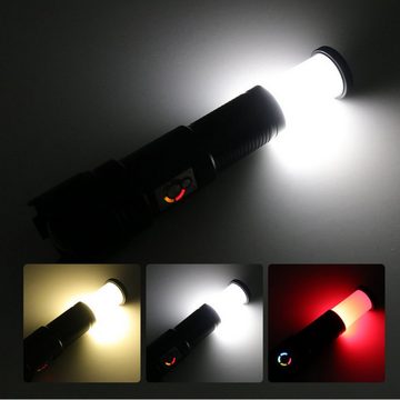 Gontence Taschenlampe 30W Superhelle Flashlight 10 Modi Starke Wasserdicht Campinglampe