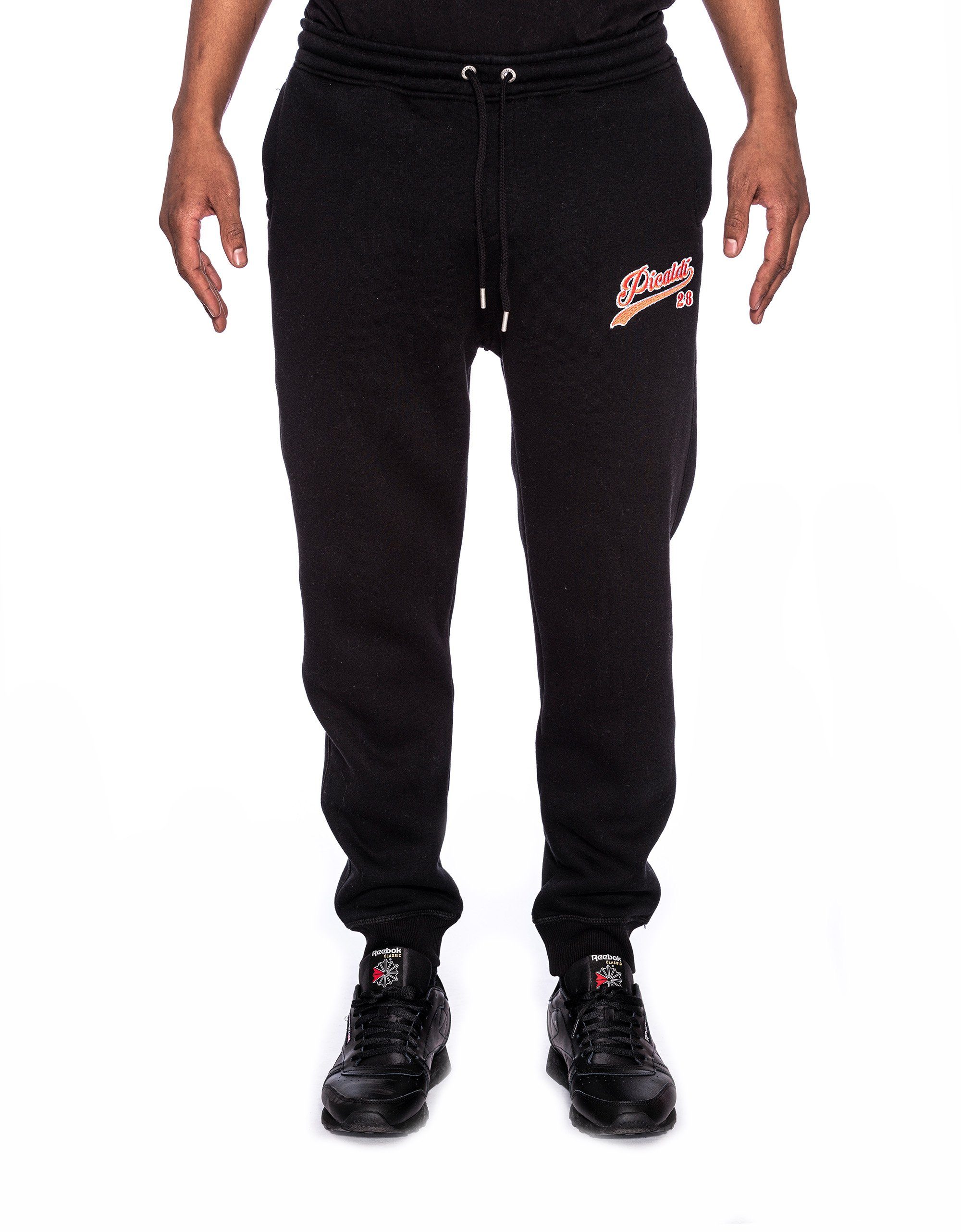 PICALDI Jeans Jogginghose Classical Freizeithose, Trainingshose, Sweatpant Black
