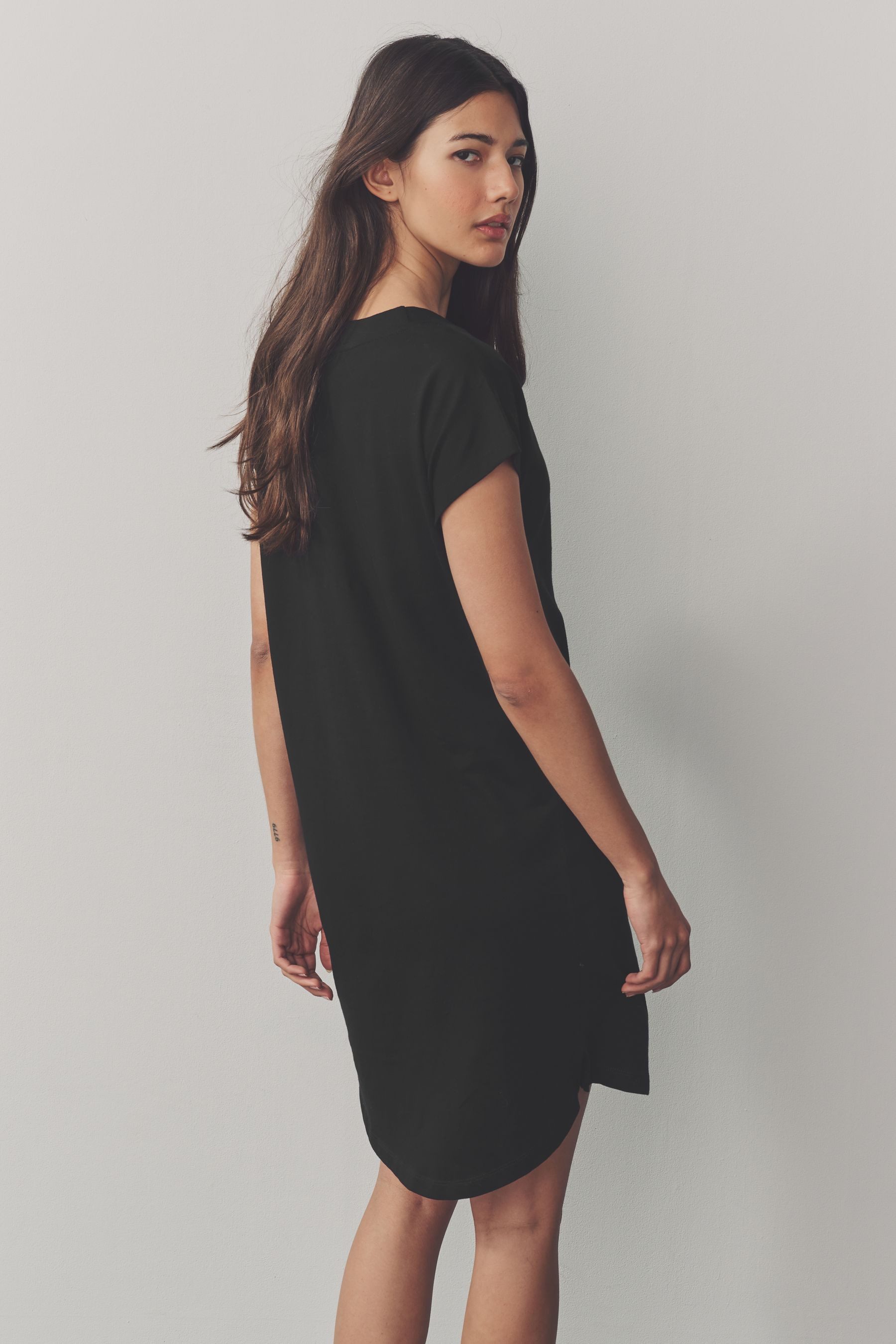 Next Minikleid Minikleid 100 % Baumwolle mit Flügelärmeln (1-tlg) günstig online kaufen