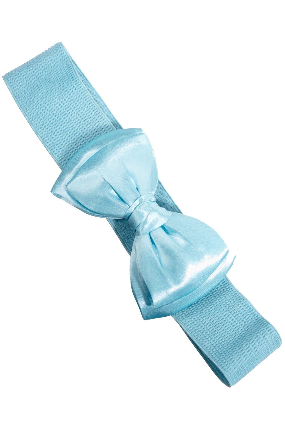 Banned Taillengürtel Bella Belt Baby Blau Vintage Schleife Retro Stretchgürtel | Taillengürtel