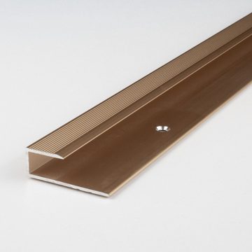 PROVISTON Abschlussprofil Aluminium, 34 x 8.5 x 1000 mm, Silber, Einfass- & Abschlussprofile