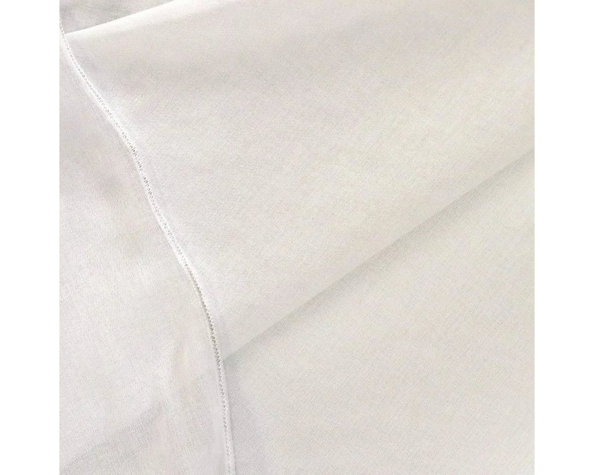 Thumbnail - Stofferia Stoff Gardinenstoff Voile Halbtransparent Etaminette Ecru - Höhe 300 cm, Meterware