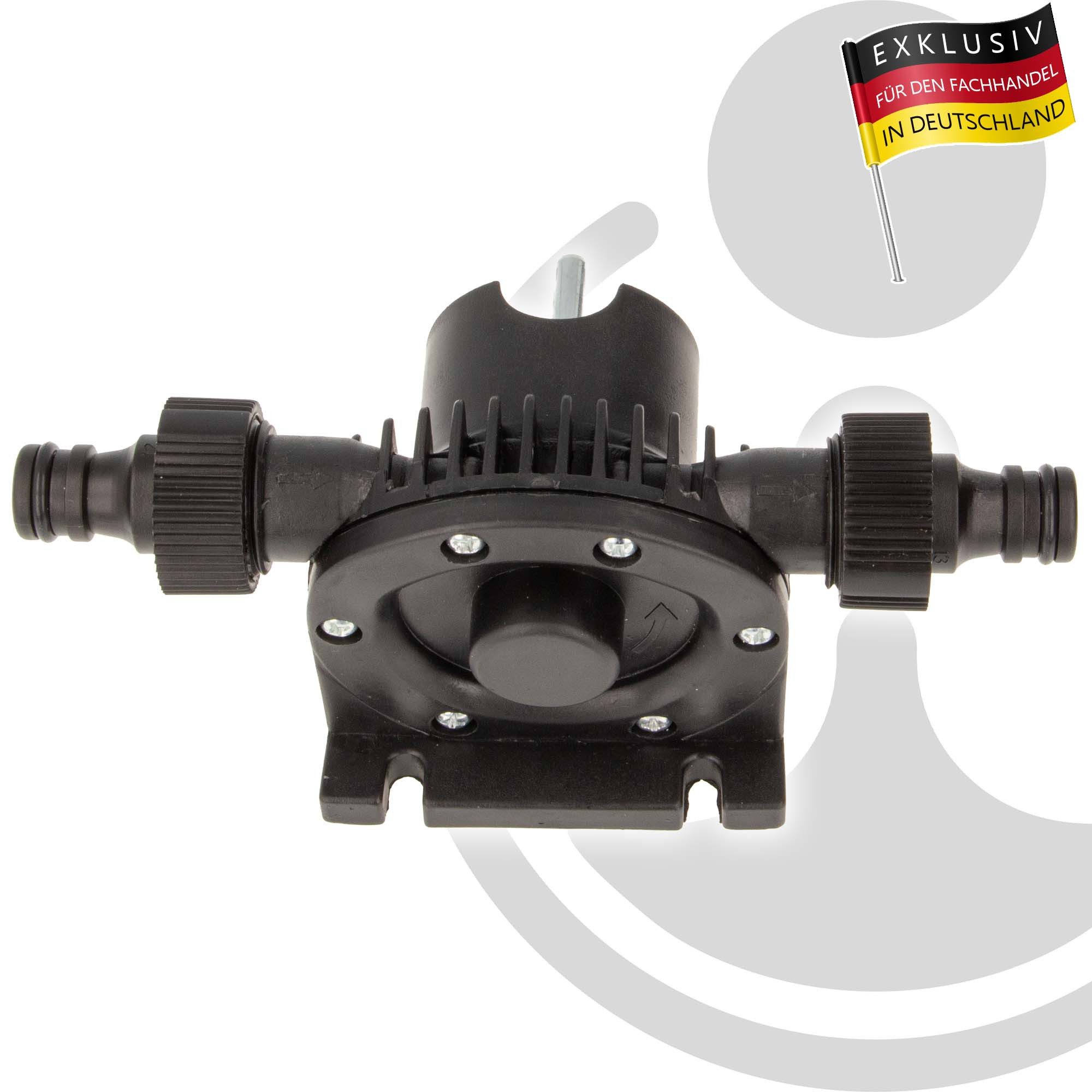 MASTERPROOF PROFESIONAL Wasserpumpe Bohrmaschinen-Pumpe 1/2 " mit Steckkupplungen, Vorsatzpumpe