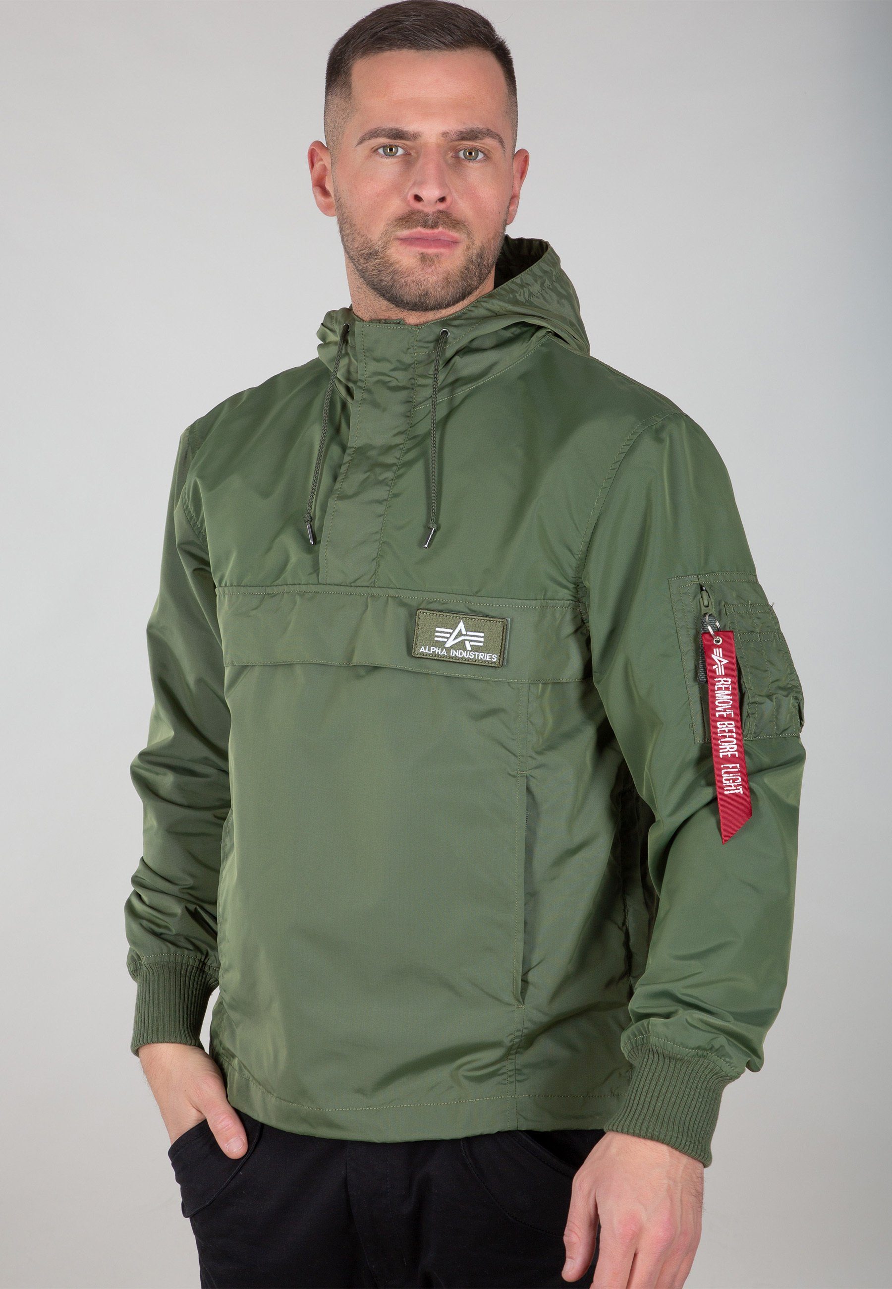 Men sage-green Anorak TT - Anorak Utility Jackets Industries Alpha Alpha LW Industries