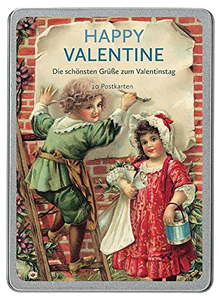 Postkarte Happy Valentine: Die schönsten Grüße zum Valentinstag