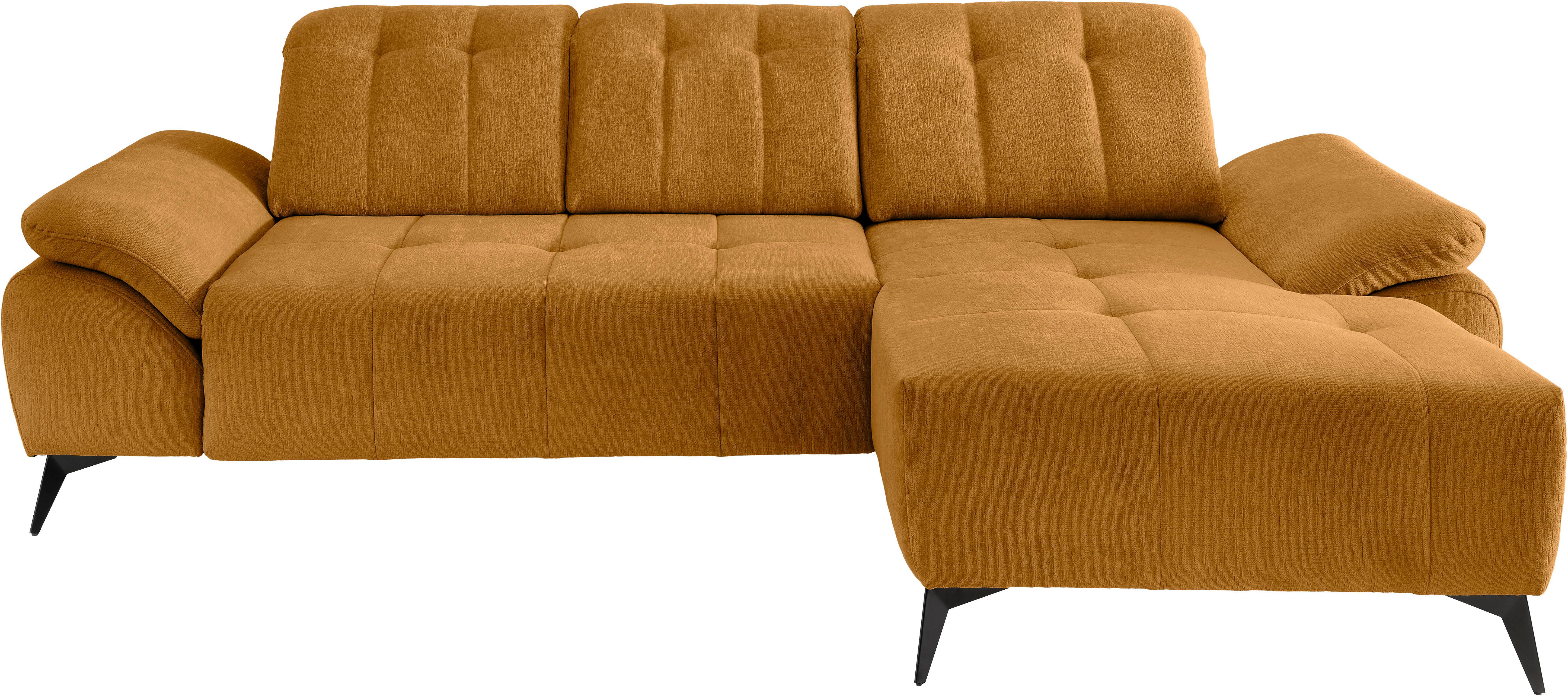 Home affaire Ecksofa Lazio modern und bequem, schmale Armlehnen, tolle Detailverarbeitung, 2 Teile