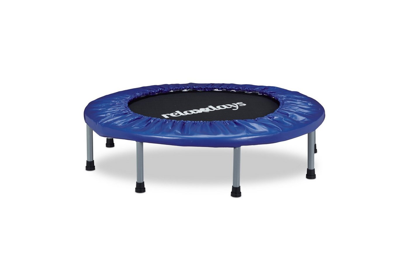 relaxdays Bodentrampolin Trampolin faltbar Indoor, Ø 95 cm, (10 tlg)