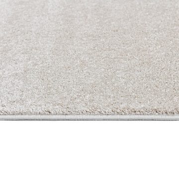 Teppich Kurzflor Teppich FOFI Schadstofffrei & Fußbodenheizung geeignet, HOME DELUXE, rechteckig, Höhe: 15 mm, Teppich für Wohnzimmer, Kinderzimmer, Schlafzimmer