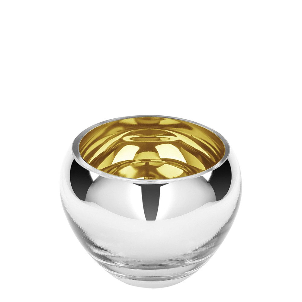 Fink Teelichthalter FINK Teelichthalter Colore - gold - H. 9cm x B. 11cm x D. 12cm (1 Stück)