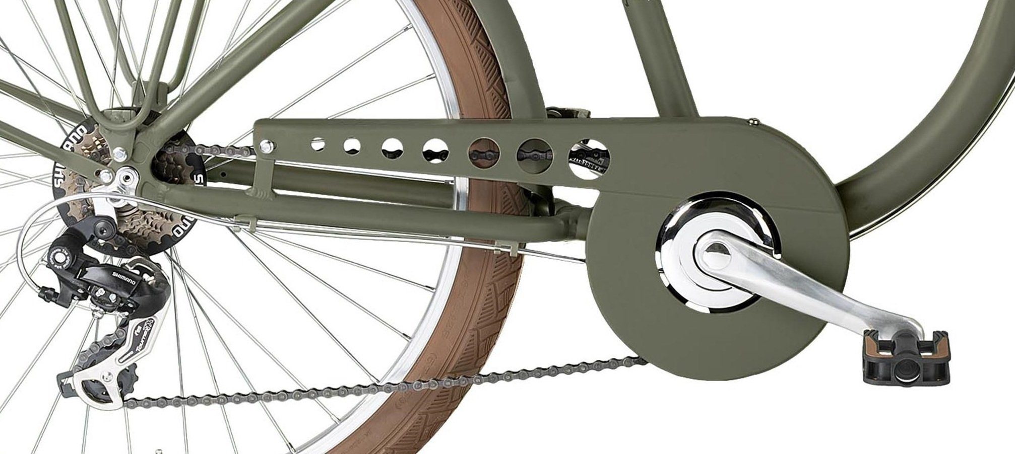 Thumbnail - MBM Cruiser, SHIMANO 7-Gang Kettenschaltung, Cityfahrrad New Maui Man 26 Zoll