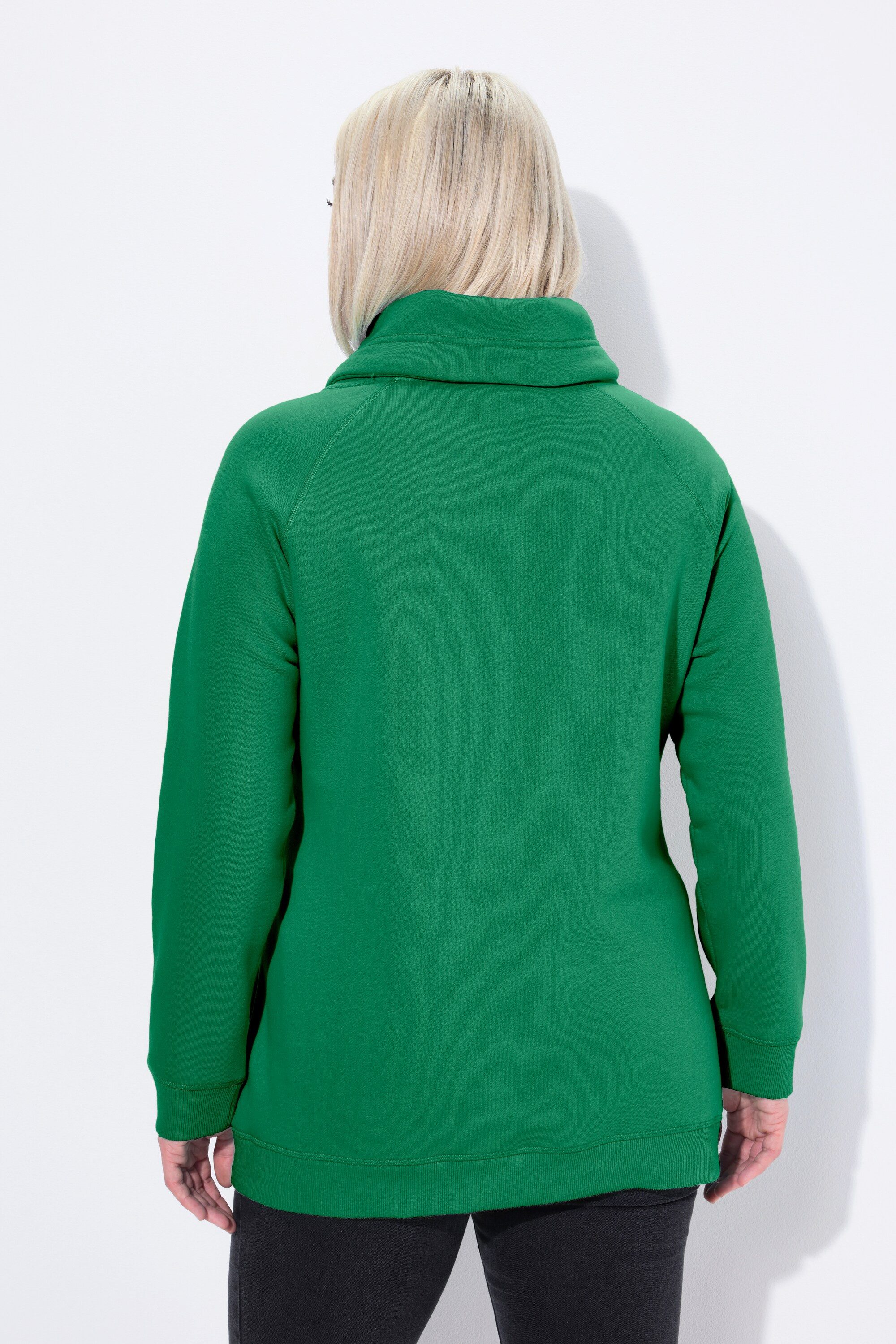 Ulla Popken Sweatshirt Sweatshirt weiter Stehkragen Taschen – Bild 3 von 4
