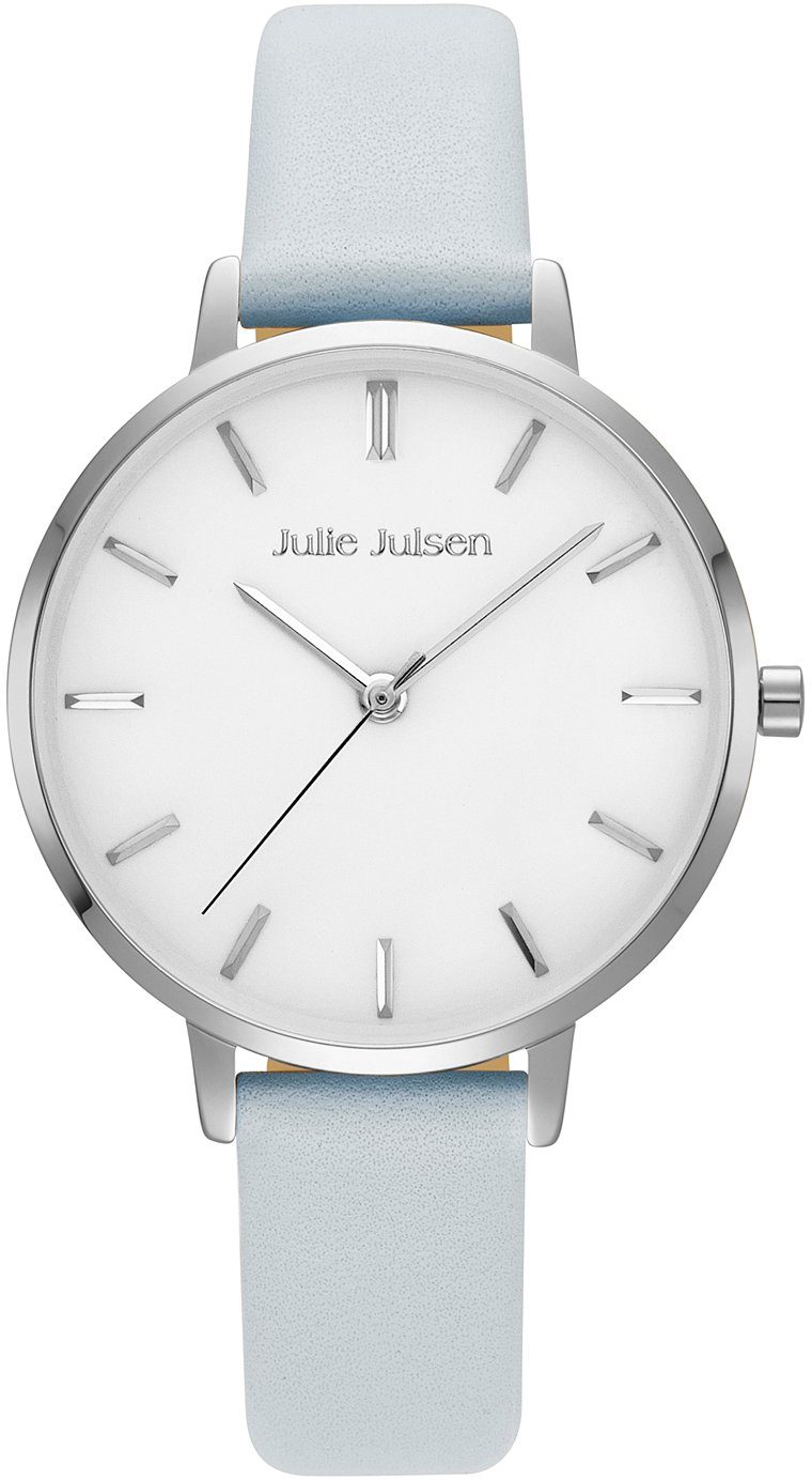 Julie Julsen Quarzuhr Basic Silver Light Blue, JJW1430SL-4