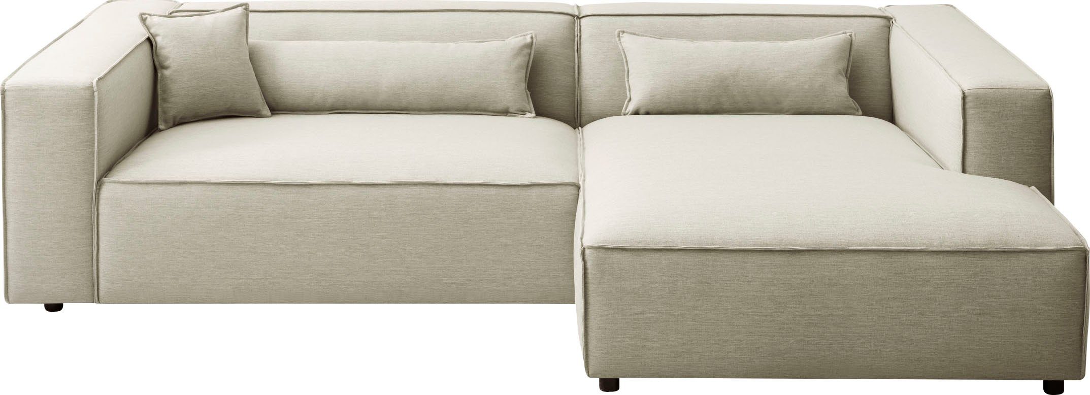 LeGer Home by Lena Gercke Ecksofa "PIARA XXL, Big-Sofa, Cord, Leinenoptik o günstig online kaufen