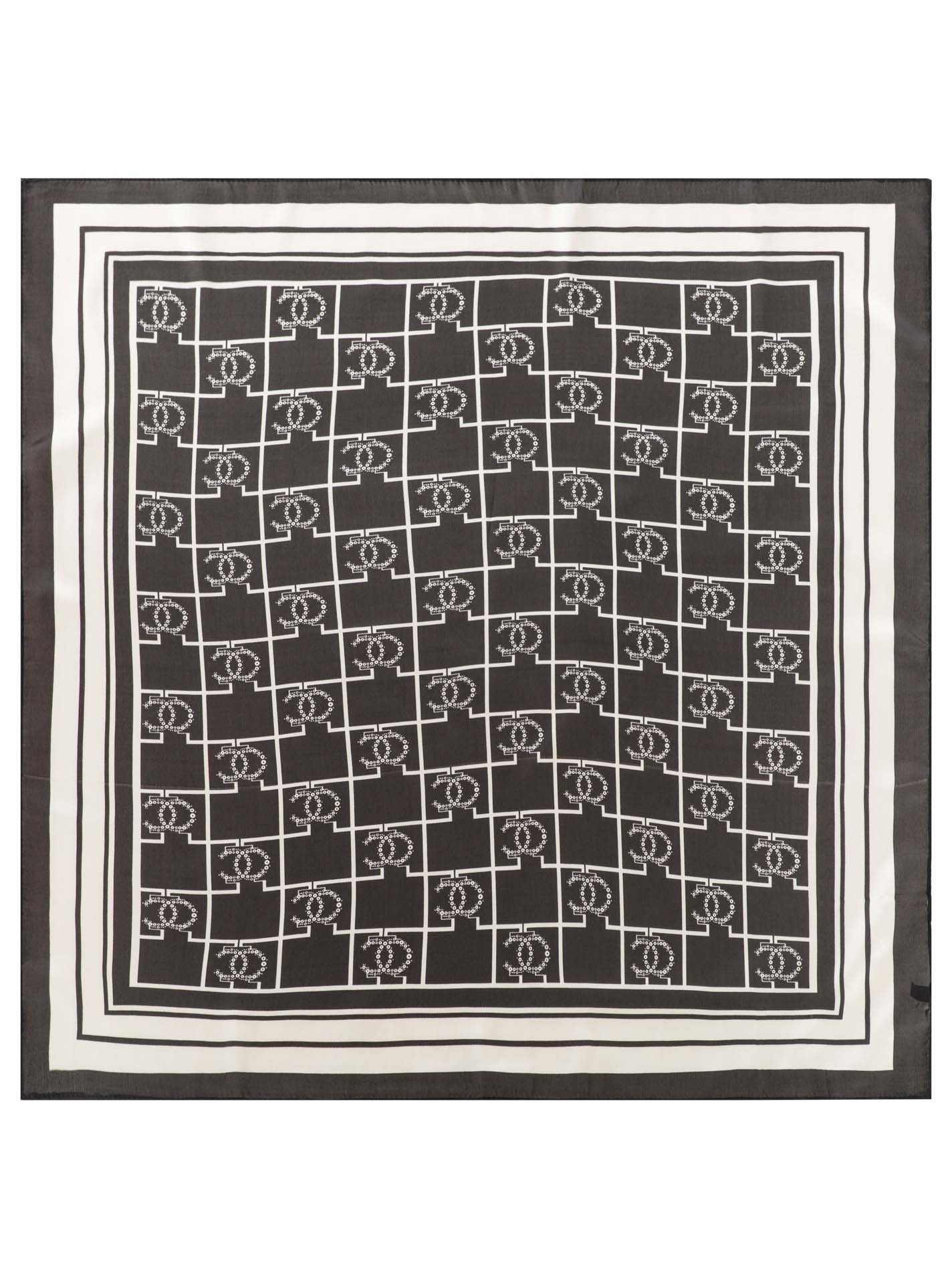 Zwillingsherz Nickituch "Luxury", geometrisches Muster, glänzende Oberfläche