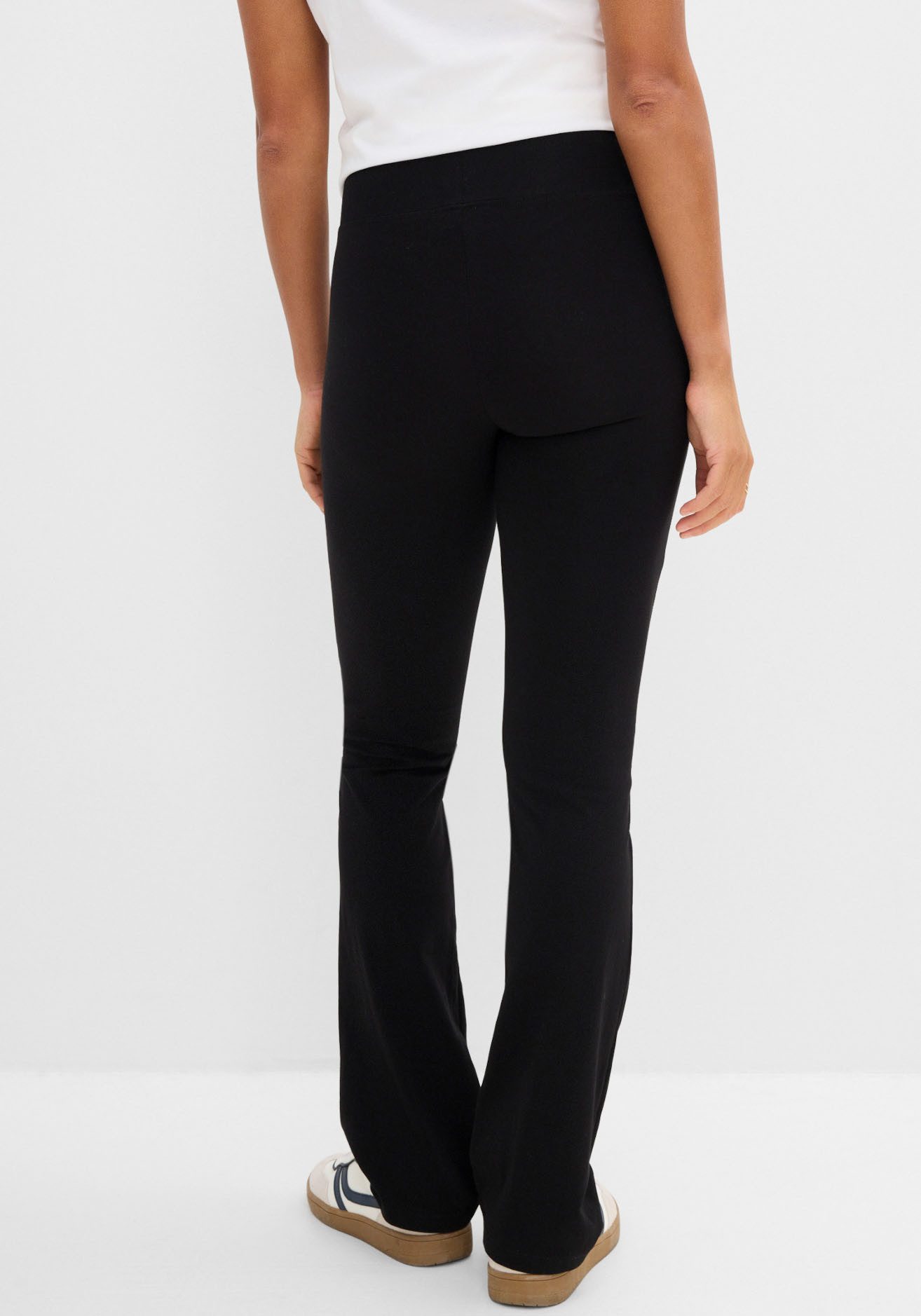 bonprix Leggings aus Baumwolle, mit elastischem Bund, Skinny Fit, unifarben